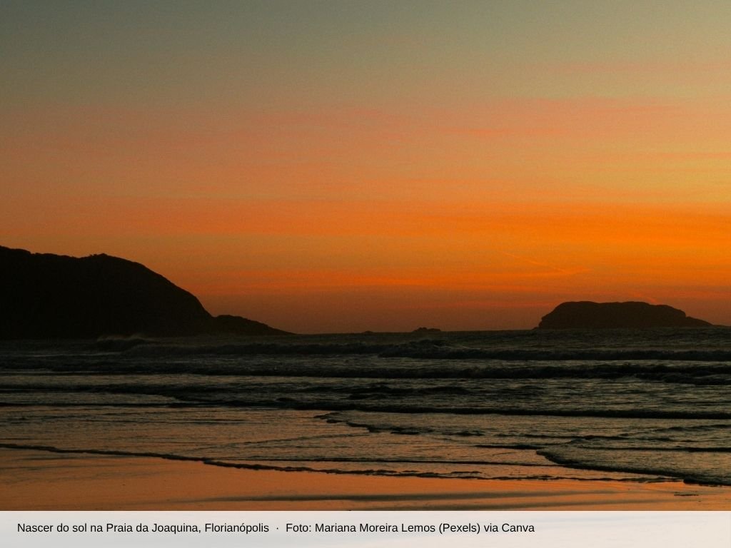 Nascer do sol na Praia da Joaquina