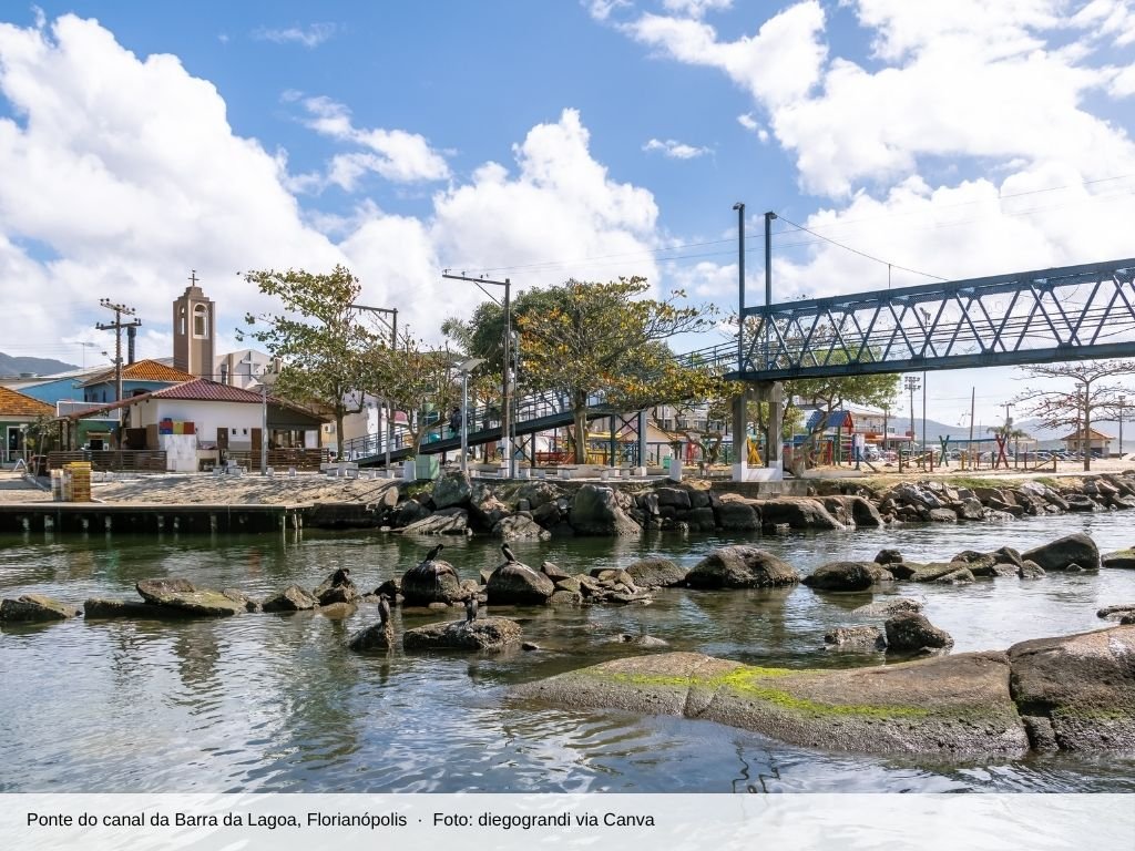 Ponte sobre o canal da Barra da Lagoa